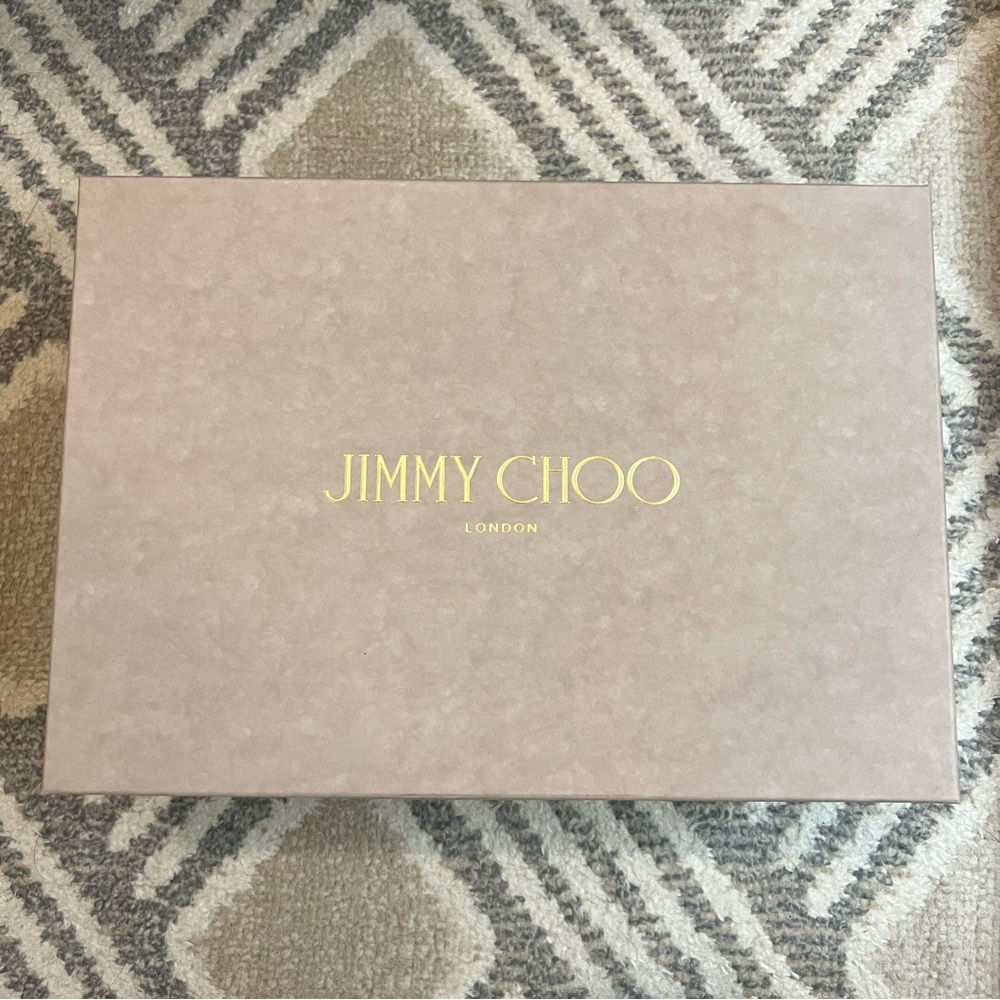 Jimmy Choo Shoe Box + New Dust Bag (13.5” x 16.5”)